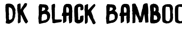 DK Black Bamboo font preview